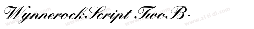 WynnerockScript TwoB字体转换